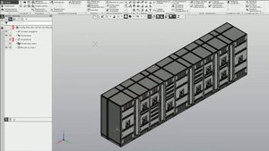 3D модель шкафа РУНН