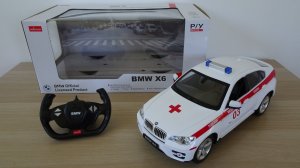 Rastar BMW X6 Скорая медицинская помощь 1:14 Р/У машинка - Распаковка, обзор и тестирование