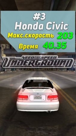 ТОП-5 САМЫХ МЕДЛЕННЫХ МАШИН БЕЗ ТЮНИНГА В ДРАГ-РЕЙСИНГЕ | NEED FOR SPEED UNDERGROUND #shorts