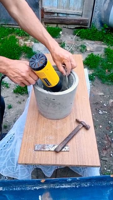 РАСПАКОВКА БЕТОННОГО ГОРШКА