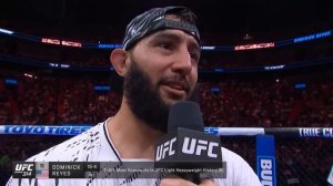 Dominick Reyes Octagon Interview _ UFC 314