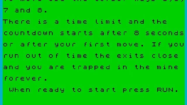 Monster Mine (ZX Spectrum) смотреть онлайн