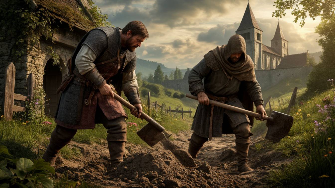 Прохождение Kingdom Come: Deliverance 2 | Серия №12 |  Работа могильщиком