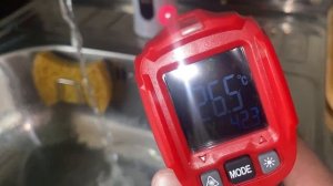 Замер температуры воды Пирометром CONDTROL Maxwell 3