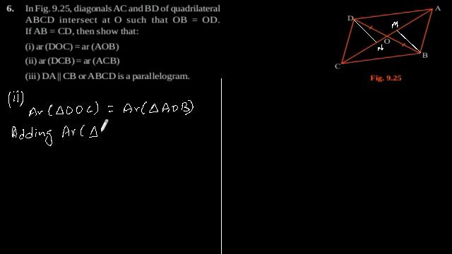 CBSE Class-9 Maths NCERT solution - Areas of Parallelograms and Triangles - Exercise 9.3 - Problem