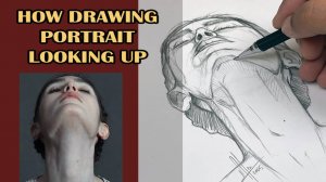 😱 Как рисовать лица, смотрящие вверх