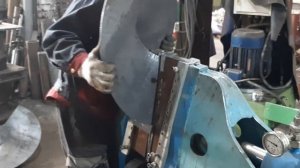 Изготовление витка шнека: диаметр 630 мм, толщина 5 мм / We made auger segments: D=630 mm, s=5 mm