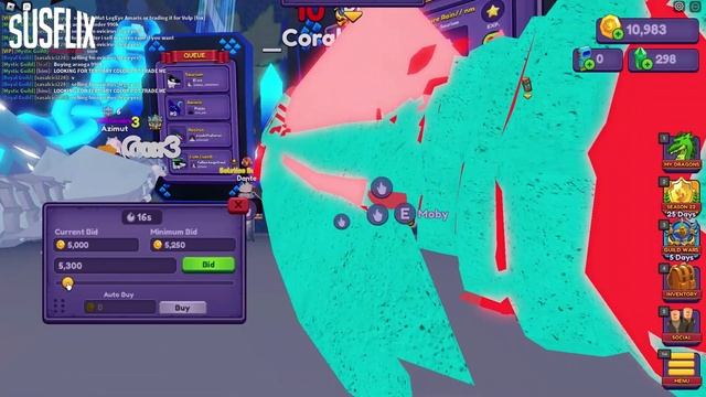 Hatching 14 Mecha eggs in dragon adventures + bidding wars