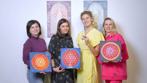 Рисование Цветок Жизни. Сакральная геометрия.