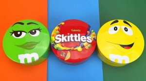 Распаковка КРУТЫХ баночек для конфет со звуками ASMR | Skittles & M&M's