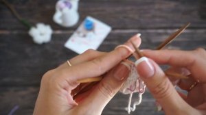 Тубулярный набор петель для кругового вязания с переходом в резинку 1Х1 и 2Х2