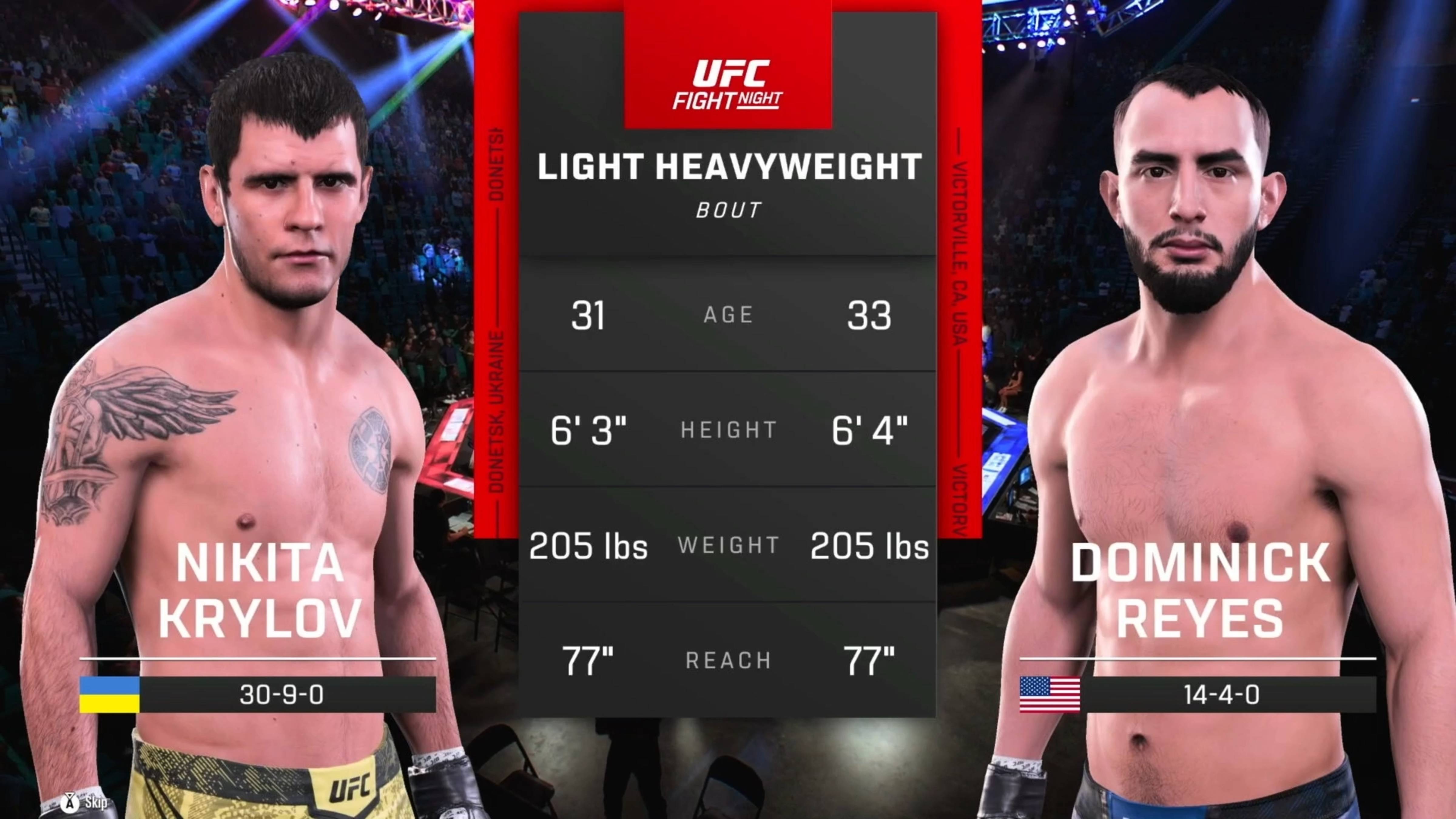 Никита Крылов VS Доминик Рейс смотреть онлайн