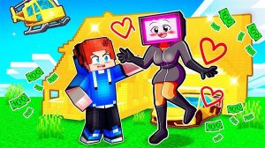 ТВ ВУМЕН пытается поцеловать ВИТАЛЮ ХЬЮВИ в МАЙНКРАФТЕ!