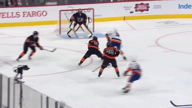 Islanders' Noah Dobson Rips His 50th Career Goal Five-Hole Vs. Flyers