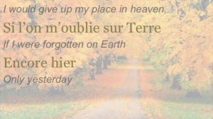 Céline Dion - "Encore un soir" (ENGLISH TRANSLATION)