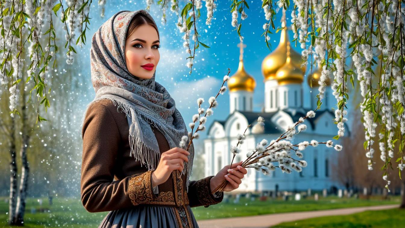 С вербным воскресеньем! Красивое поздравление