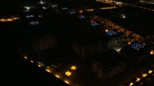 Ночной вид на курорт Sea Breeze (Азербайджан)