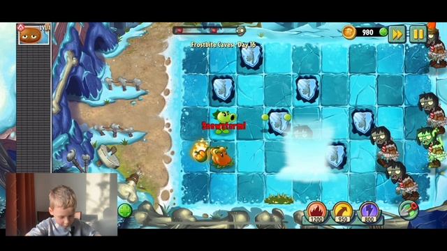 ✅ Растения против зомби - 2 ЛЕДЯНАЯ ПЕЩЕРА прохождение уровней и гаргантюа? смотреть онлайн