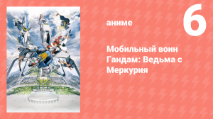 Мобильный воин Гандам: Ведьма с Меркурия 1 сезон 6 серия (аниме-сериал, 2022)