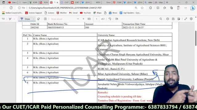 LIVE🔴ICAR 2023 Counselling | ASK ME ANYTHING | Direct Admission in BSC AG | CUET 2023 |Prabhat Sing