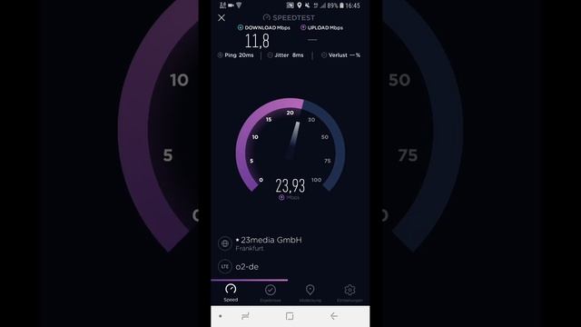O2 64 QAM im Upload Speedtest смотреть онлайн