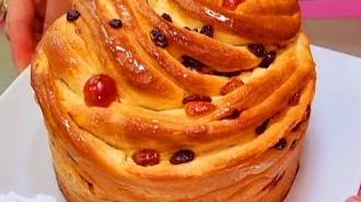 Пасхальный кулич Краффин - Тесто как ПУХ! Рецепт Пасхальный кулич Краффин Пасха