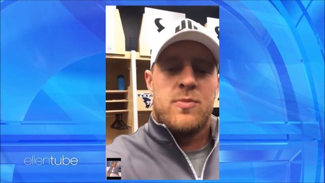 Ellen Surprises Houston Texans Star J.J. Watt With Hurricane Harvey Relief Donation