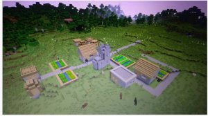 Minecraft строю деревню компота №13(1ЧАСТЬ)