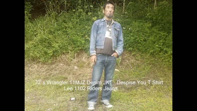 70's Wrangler 11MJZ デニムジャケット　Lee 1102 ライダースジーンズ　Despise You T シャツ　【2022 - 0513】 смотреть онлайн