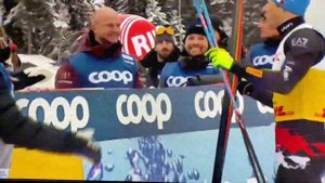 Финиш Йоханнеса Клебо Кубок мира. 2022/2023 Лиллехаммер. 2 тур Спринт, мужчины 03 декабря 2022