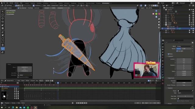 2D Grease Pencil Animation in Blender часть 2 смотреть онлайн