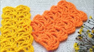 Очень красивый, ажурный узор крючком. Мастер-класс.