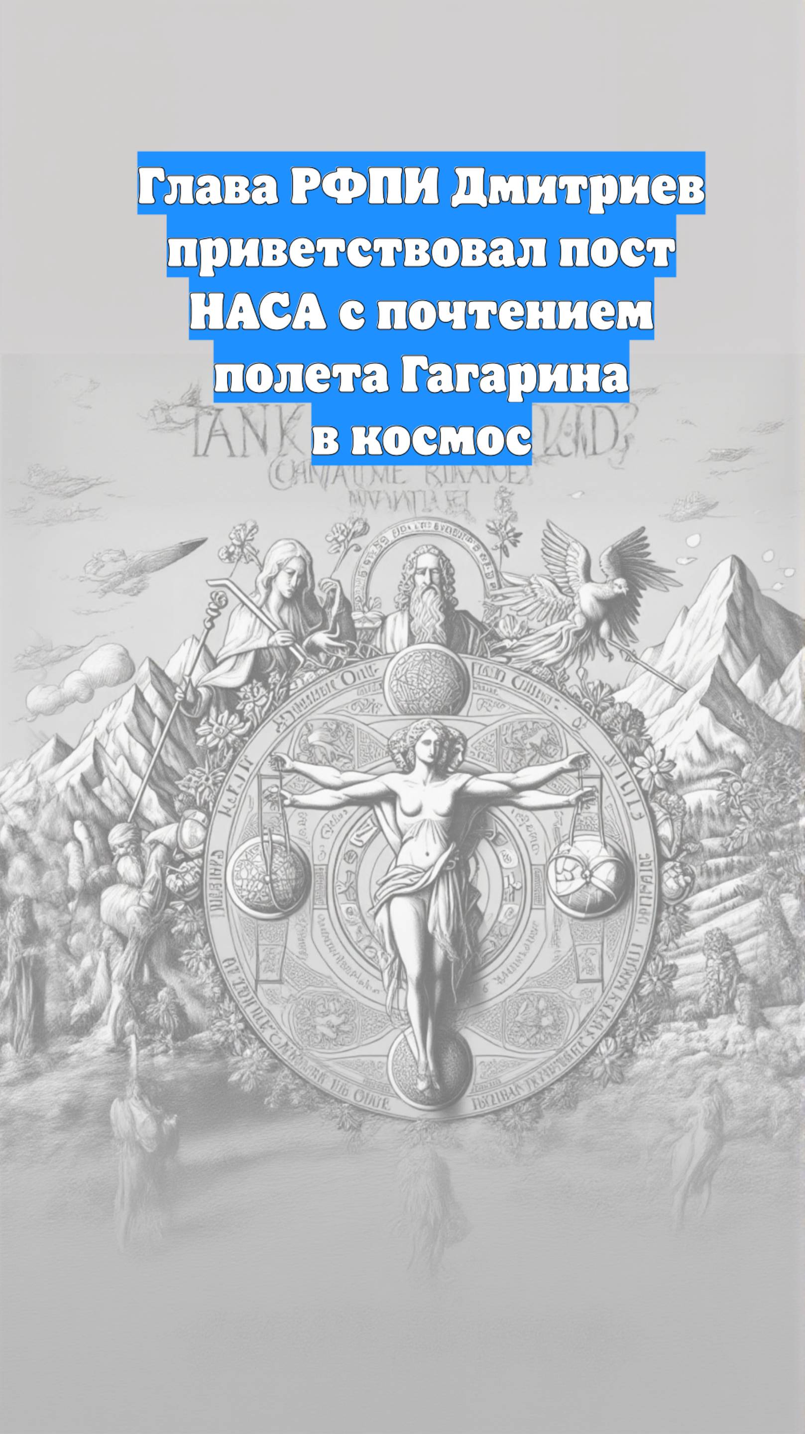 Глава РФПИ Дмитриев приветствовал пост НАСА с почтением полета Гагарина в космос