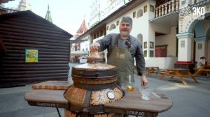 Груша в винном аромате с мороженым. Французский легкий десерт. Рецепт для приготовления в тандыре