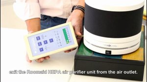 Amaircare Roomaid Air Purifier Filtration Efficiency with Eng Caption