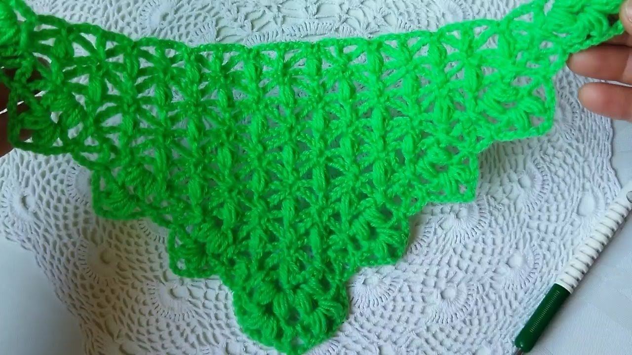 Шаль крючком оригинальным узором ПАУЧКИ. Crochet schawl. Мастер-класс.