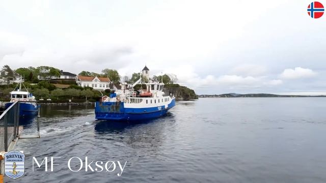 MF Oksøy of Brevik Fergeselskap | Brevik - Sandøy - Bjørkøya - Siktesøya in Telemark Norway смотреть онлайн