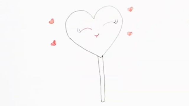 How to Draw a Cute Easy Lollipop for Kids Step by Step / Easy drawing