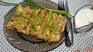 Заливной пирог с печенью и сыром