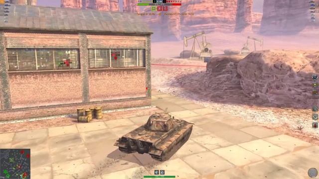 World of Tanks Blitz : E 50 M at Black Goldville