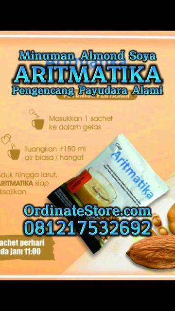 Kulit Muka Kendur Minuman ARITMATIKA SOYA ALMOND, WA 081217532692, https://OrdinateStore.com