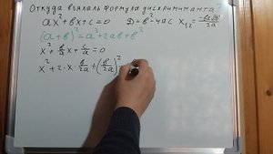 Откуда взялась формула дискриминанта?