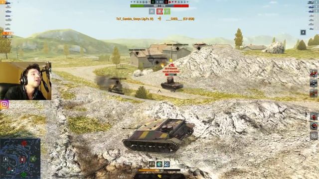 WoT Blitz - ПЕСОК ГОРИТ от этого танка.1 в 6 ИМБА ПОЗИЦИЯ - World of Tanks Blitz (WoTB) смотреть онлайн