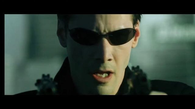 Фильм Матрица отрывок (Нео уворачивается от пуль)
