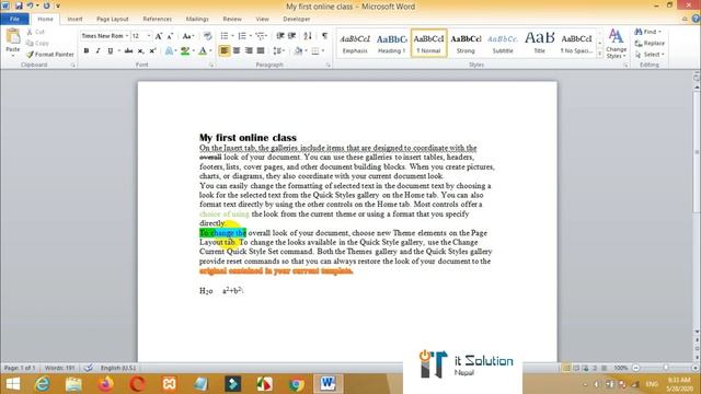 Computer Basic Course(Free) Ms Word Part 1 step by step in Nepali