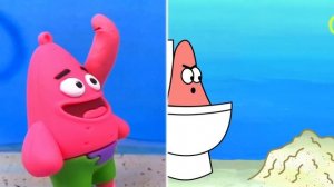 Spongebob Removing a Splinter VS Toys Animation