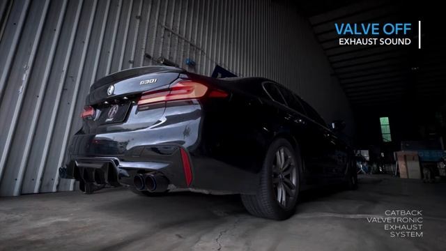 "MS-R競技專利閥門中尾" BMW G30 530i M SPORT (B48) - MS-R EXHAUST CATBACK VALVETRONIC SYSTEM смотреть онлайн