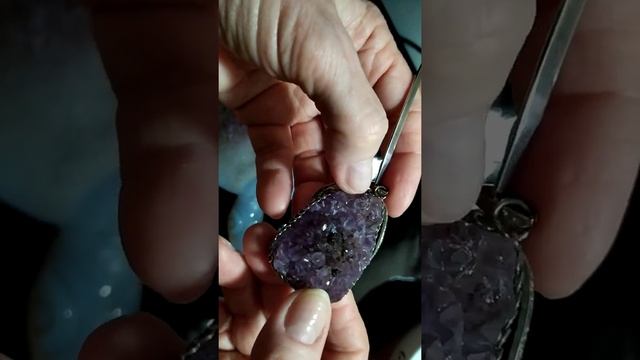 Украшения с камнем аметист