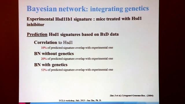 July 19, 2013 - Bayesian Networks as a Framework for Integrating Diverse Data