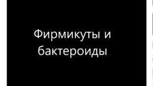 Фирмикуты и бактероиды.